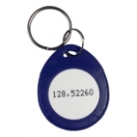 Čip klíčenka IL-067MBW-NUM modrá-bílá 13,56 MHz MIFARE RFID kontrola vstupu.